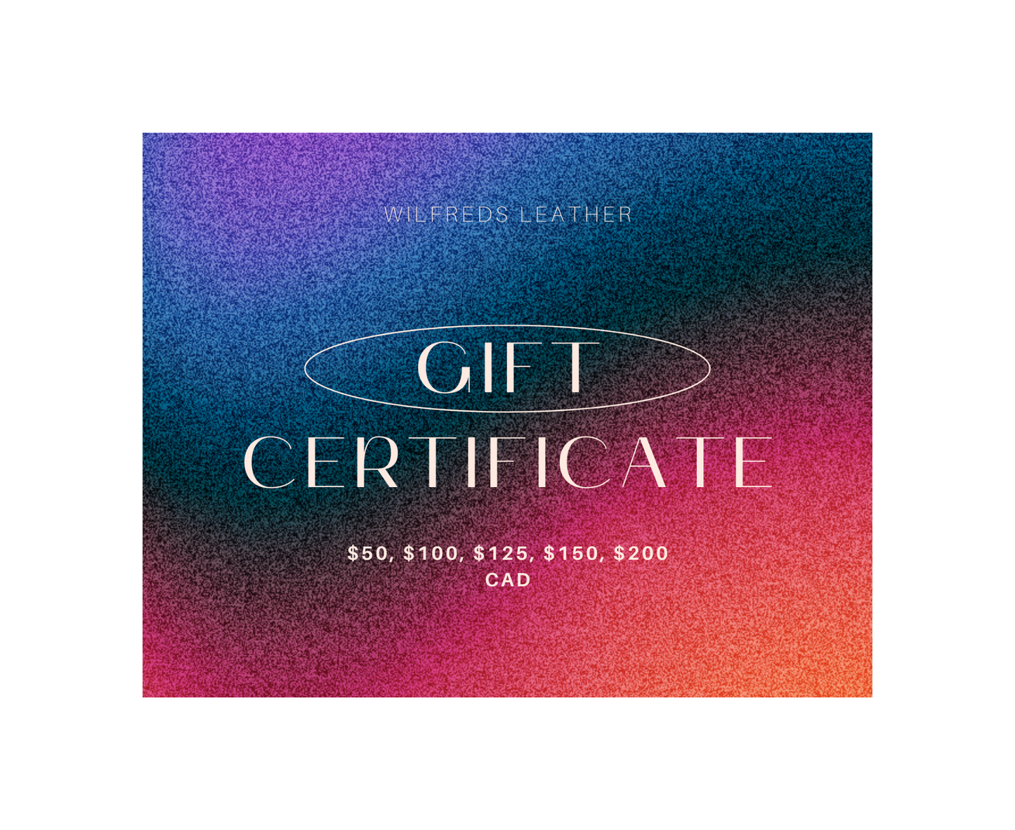 Wilfred's Gift Card